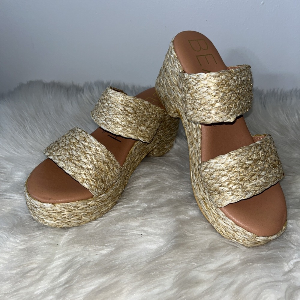 Matisse Ocean Ave Vegan Slide On Platform Sandals Women‎ Size 8M - Picture 3 of 15